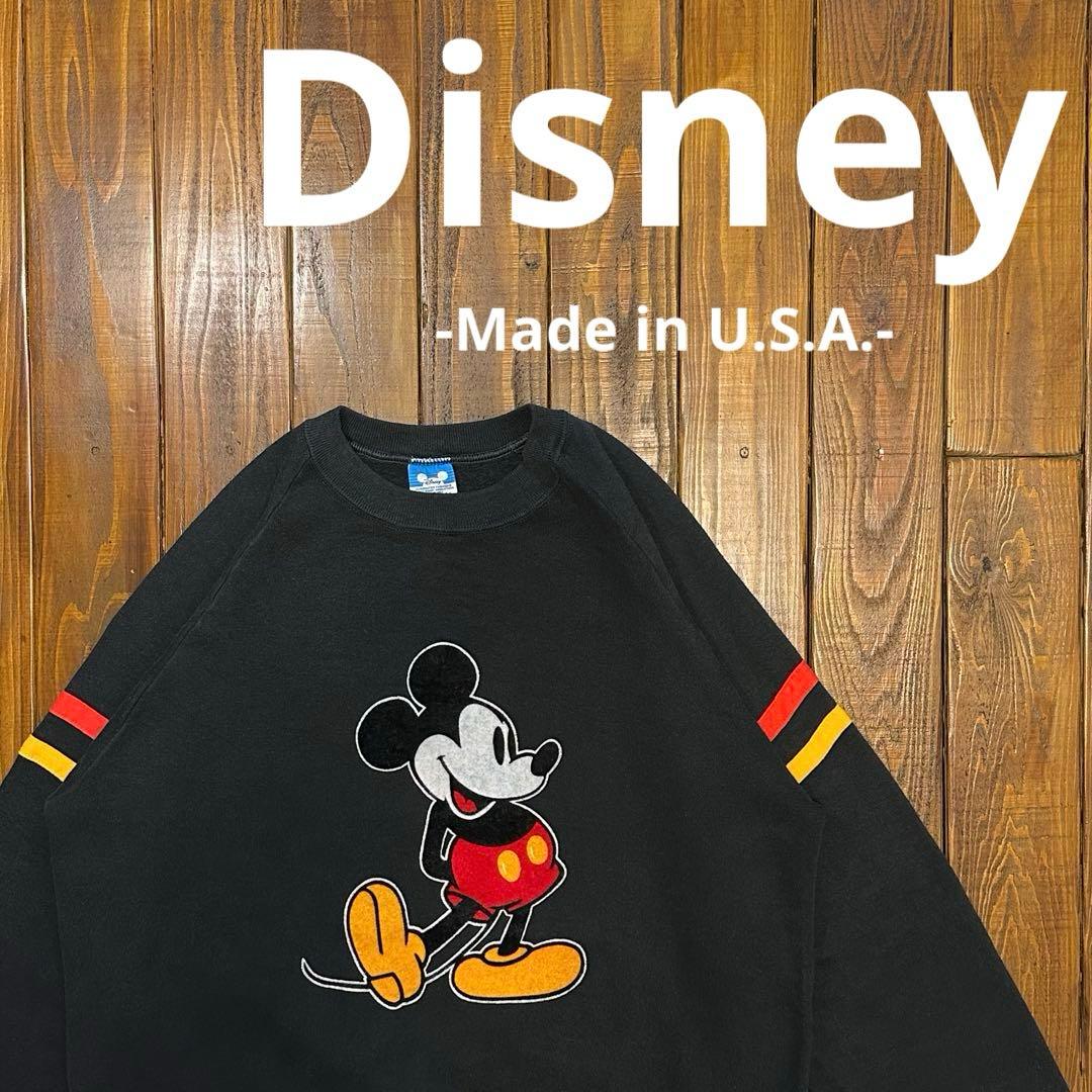 USA製！【Disney ディズニー】ミッキーマウススウェット　80s XL