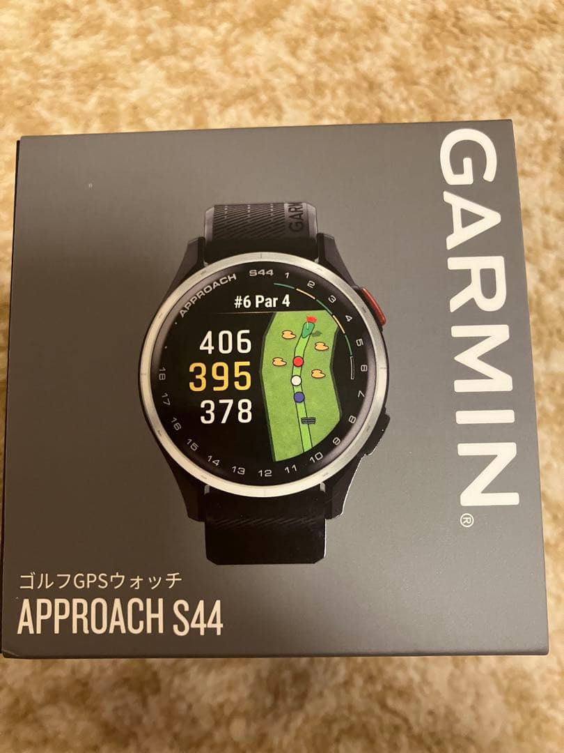 GARMIN APPROACH S44 ゴルフGPSウォッチ（ブラック）未使用品