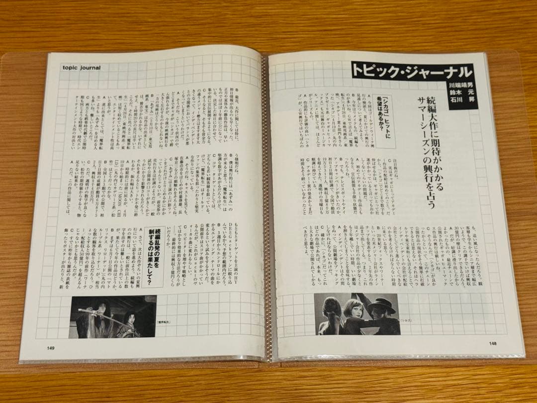 イ*リ様 キネマ旬報 集中連載 踊る大捜査線2 捜査報告書 織田裕二 切抜19枚