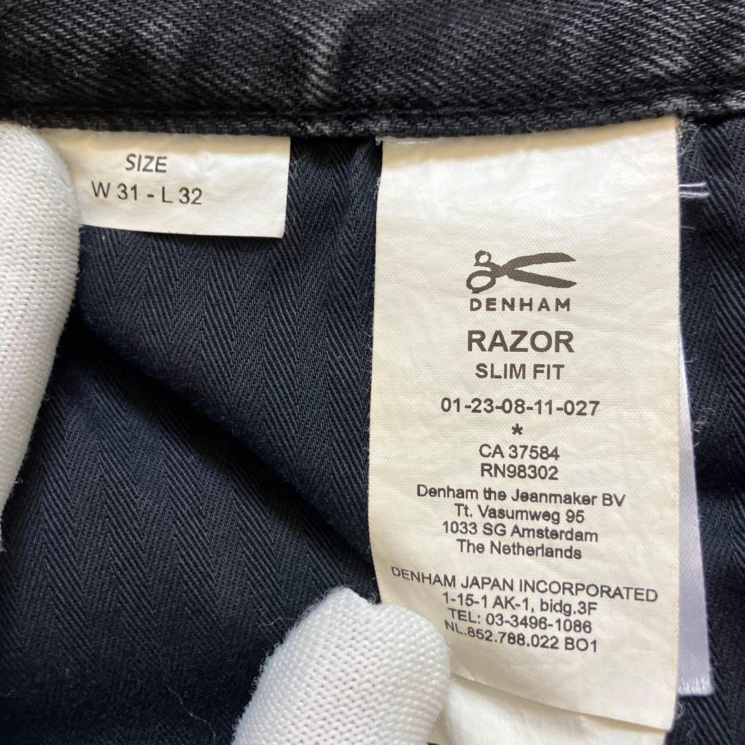 美品 DENHAM RAZOR 31 AWB デンハム レイザー ブラック 黒