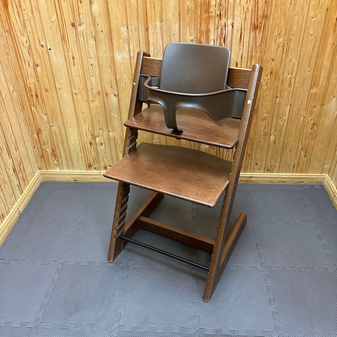 ストッケ トリップトラップ ウォールナットブラウン ベビーセット&トレイ付