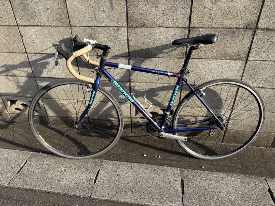 Bianchi Lupo ロードバイク　クロモリ　送料無料　ティアグラ　フレーム