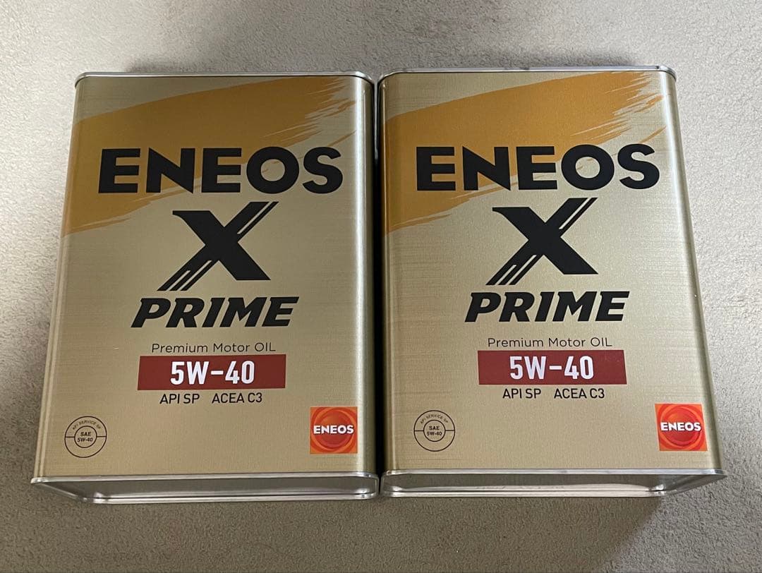 ENEOS X PRIME 5W-40 エンジンオイル　2缶　エネオス　プライム