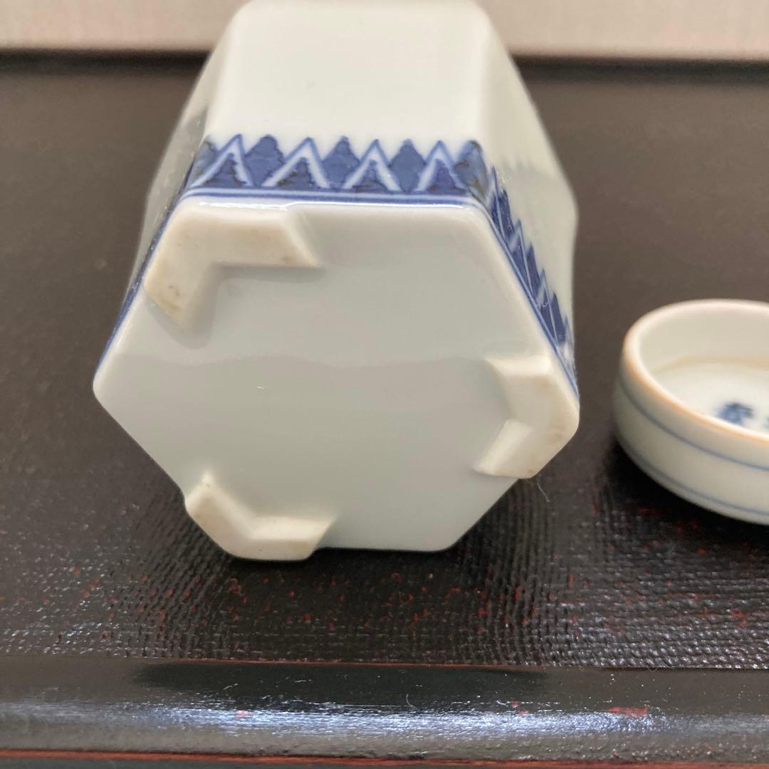 煎茶道具　平安春峰　茶入れ　香立て