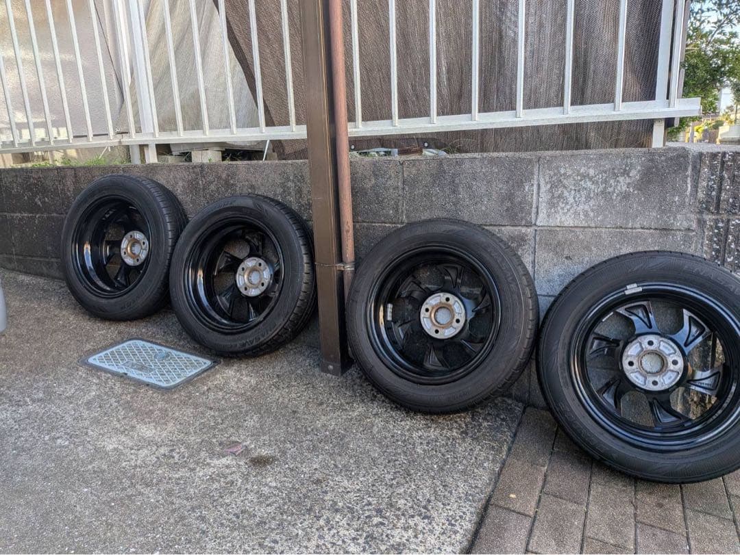 ダイハツ タントカスタム 純正14インチ アルミホイール タイヤ セット