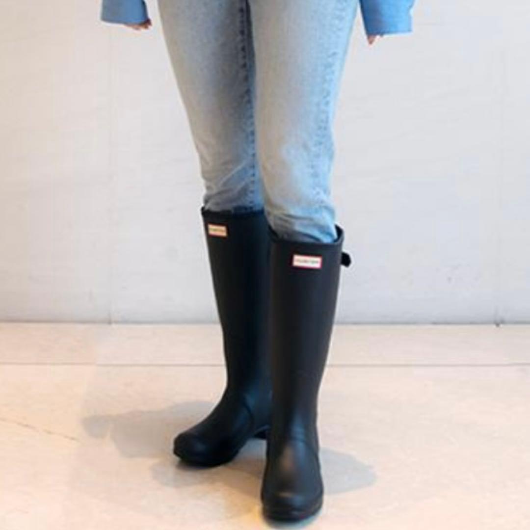 ⭐︎新品 箱あり⭐︎ハンター⭐︎レインブーツ⭐︎25センチ⭐︎ブラック⭐︎