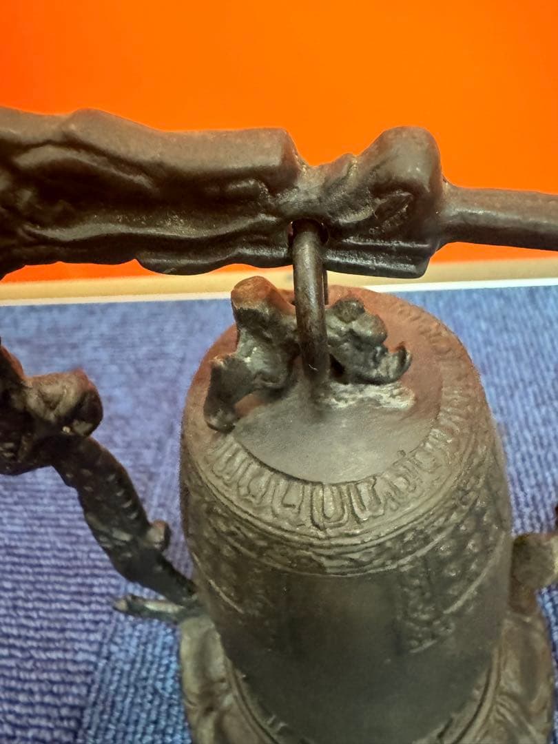 1820  伝統工芸　銅器　龍文　吊り鐘