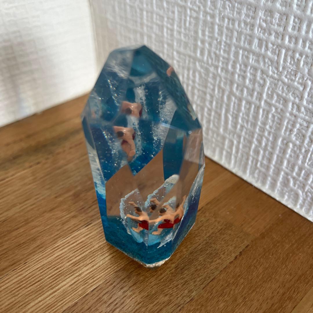 クリスタルキューブ サーフィンオブジェ ハンドメイド