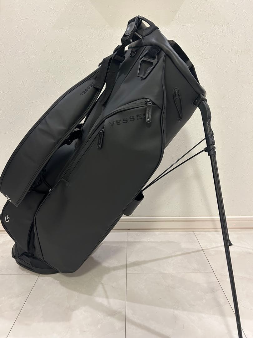 極美品　VESSEL ベゼル　スタンド　キャディバッグ　ブラック
