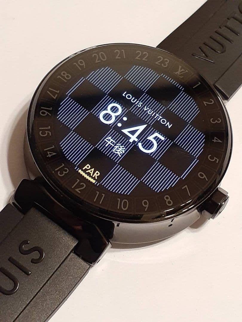 美品　ルイヴィトン タンブール ホライゾン QA002Z 腕時計