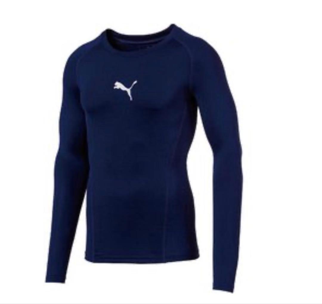 ① PUMA ネイビー 長袖インナー 4枚セット