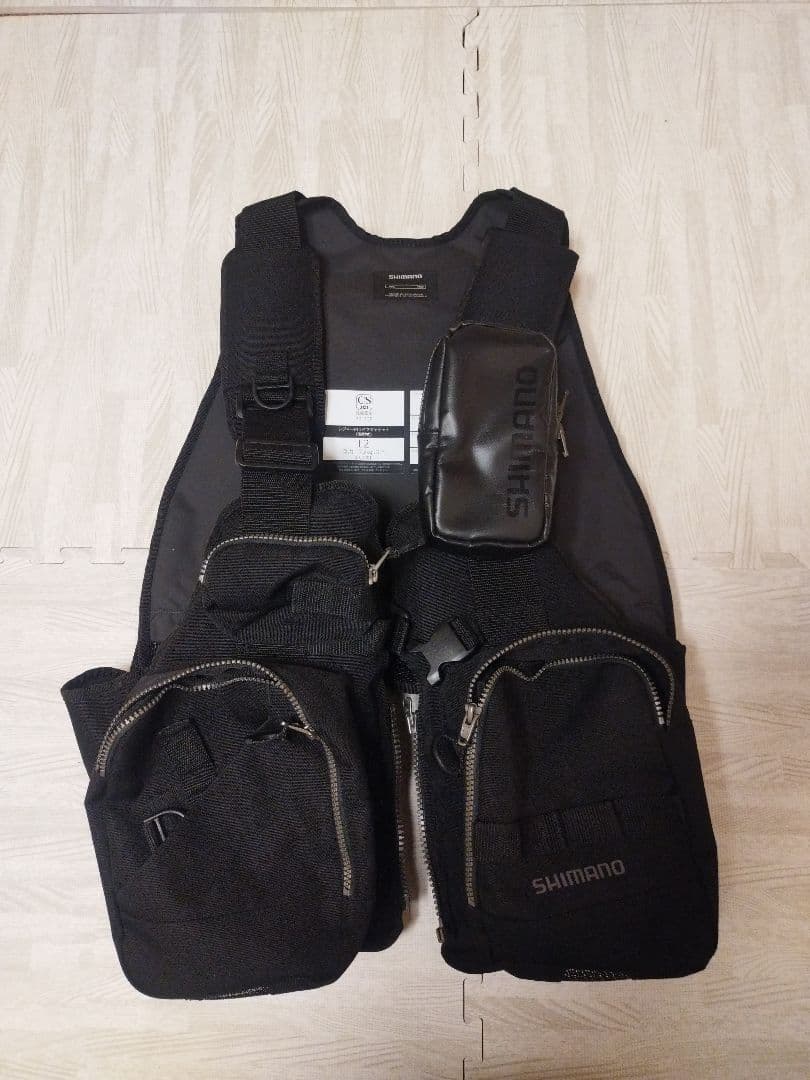 シマノ(SHIMANO) ゲームベスト VF-024U リアルブラック フリー