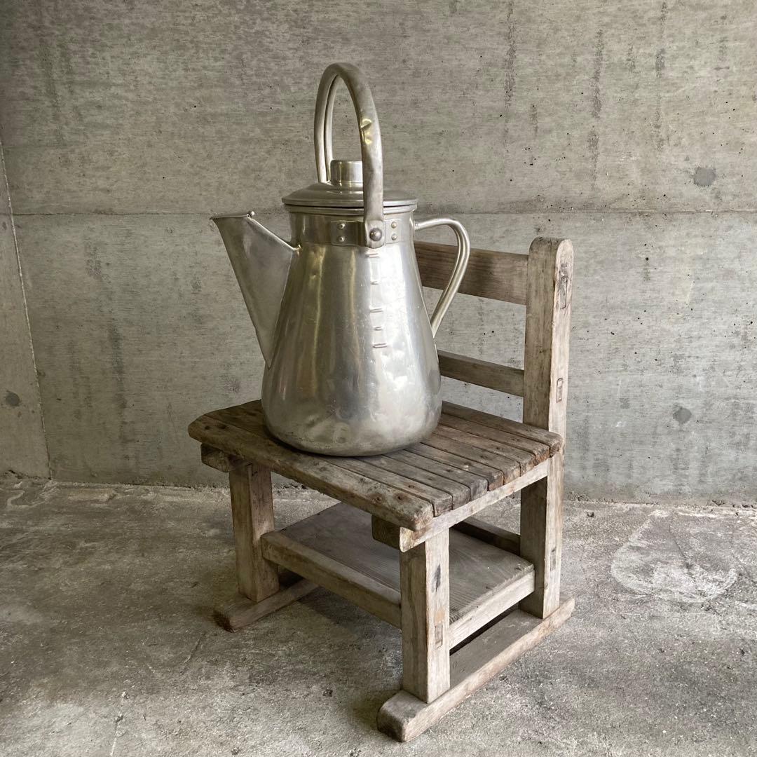 ミルクポット ケトル 学校 給食 容器 大型 アルミ 金属 レトロ ヴィンテージ