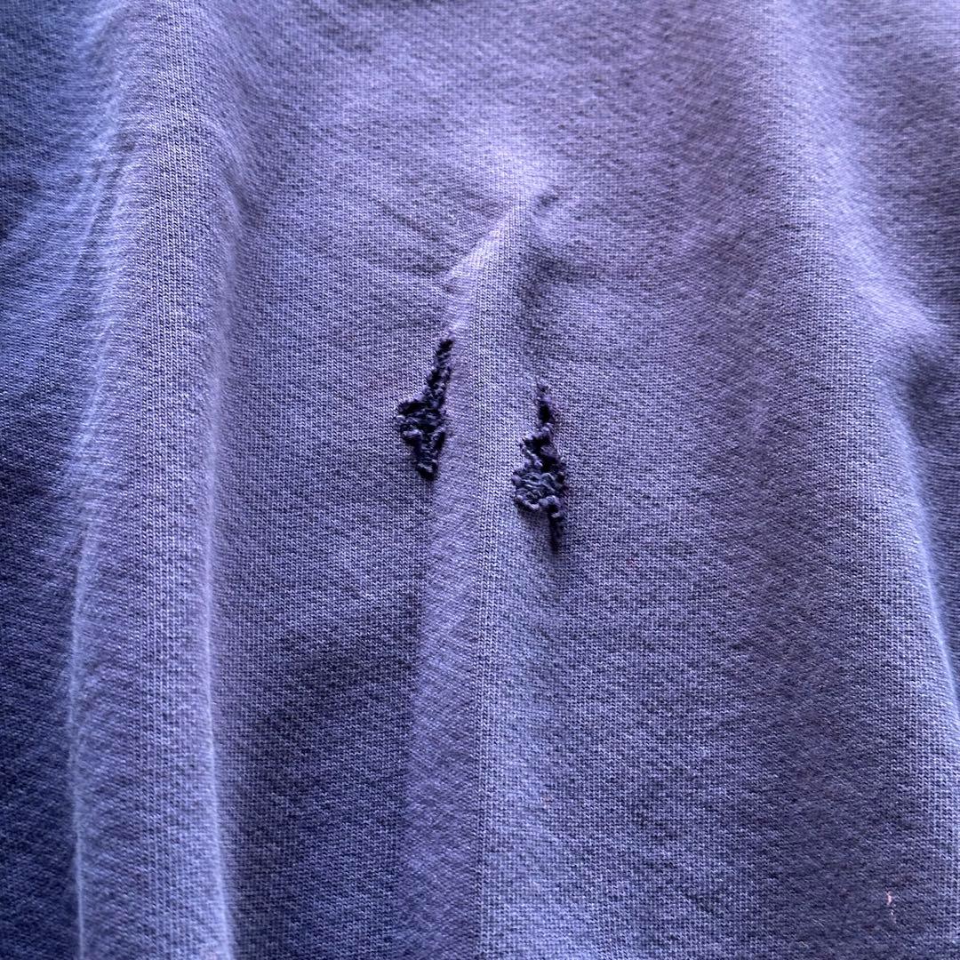 肯*ズ様 【90s】茄子紺 RUSSELL HIGHCOTTON USA製 無地