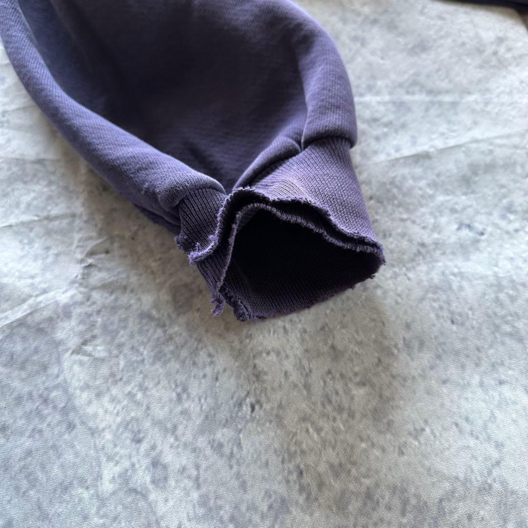 肯*ズ様 【90s】茄子紺 RUSSELL HIGHCOTTON USA製 無地