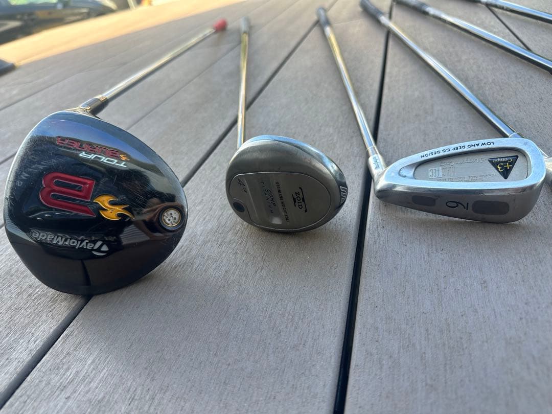 SANDREWS ゴルフバッグ 黒　クラブセット付き