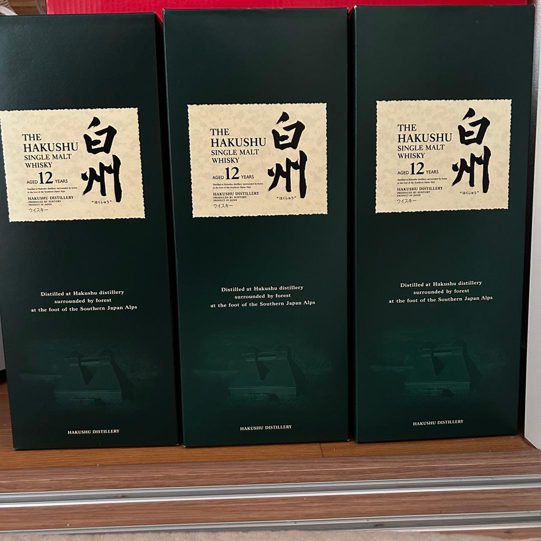 大特価 白州 12年 シングルモルトウイスキー 700ml ×3本
