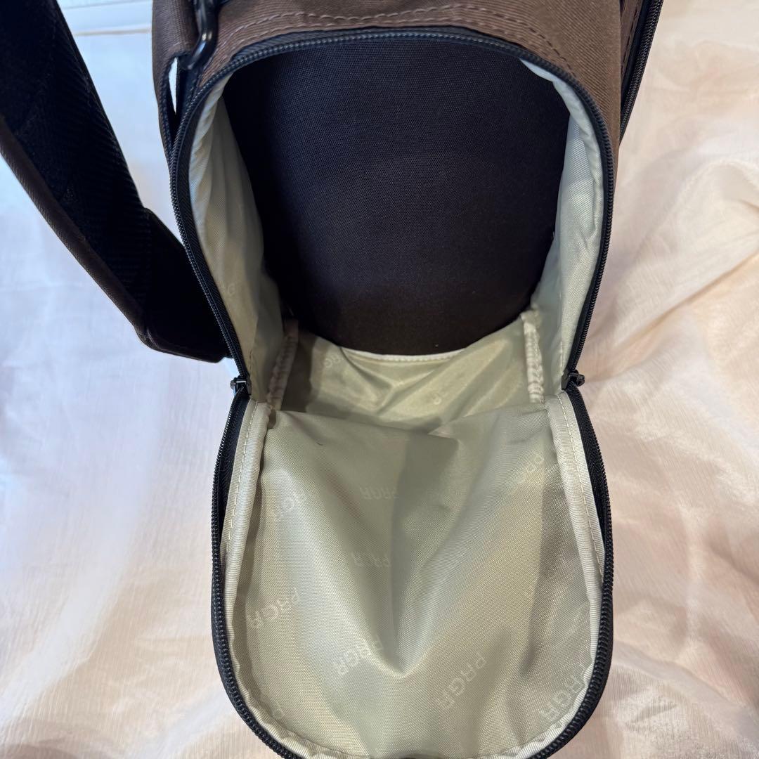 【美品】 PRGR PCB-102 キャディバッグ ブラウン ヘッドカバー付き