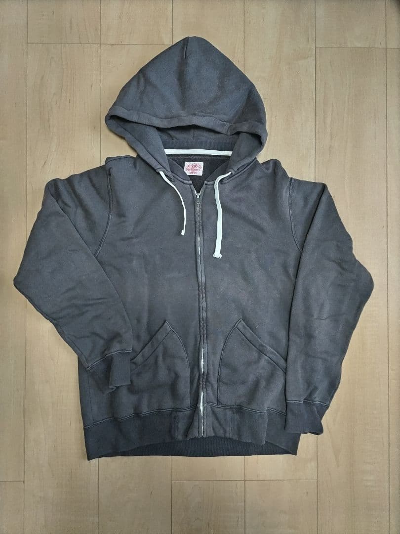 リアルマッコイズ グレー フード付きスウェット M