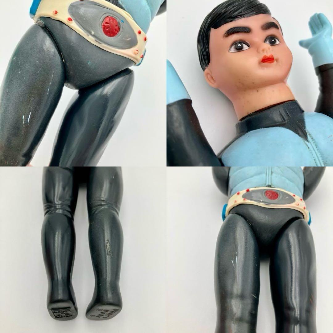 旧バンダイ 仮面ライダー　面取れ ソフビ 　フィギュア　マフラー・ブーツ欠品