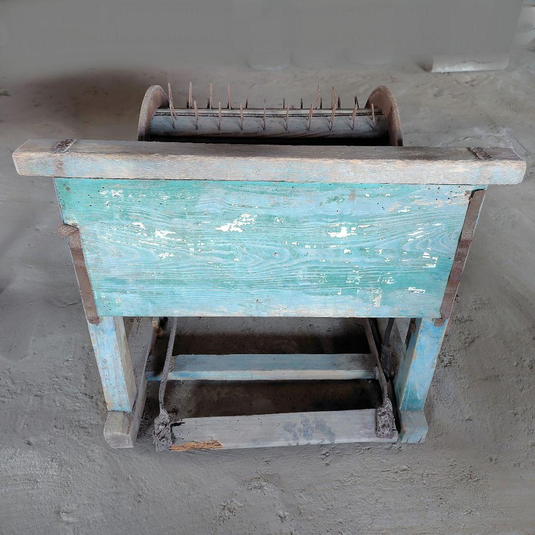 足踏み脱穀機　昭和　古民具　農具　ジャンク品