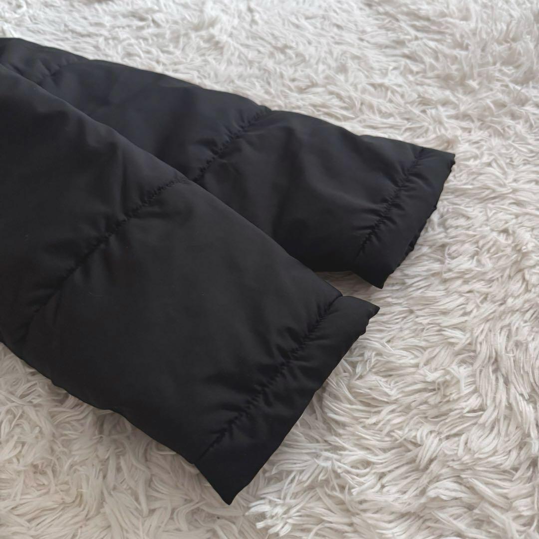 【カッパ／Kappa】ロング中綿コート フード付き ブラック LL ベンチコート