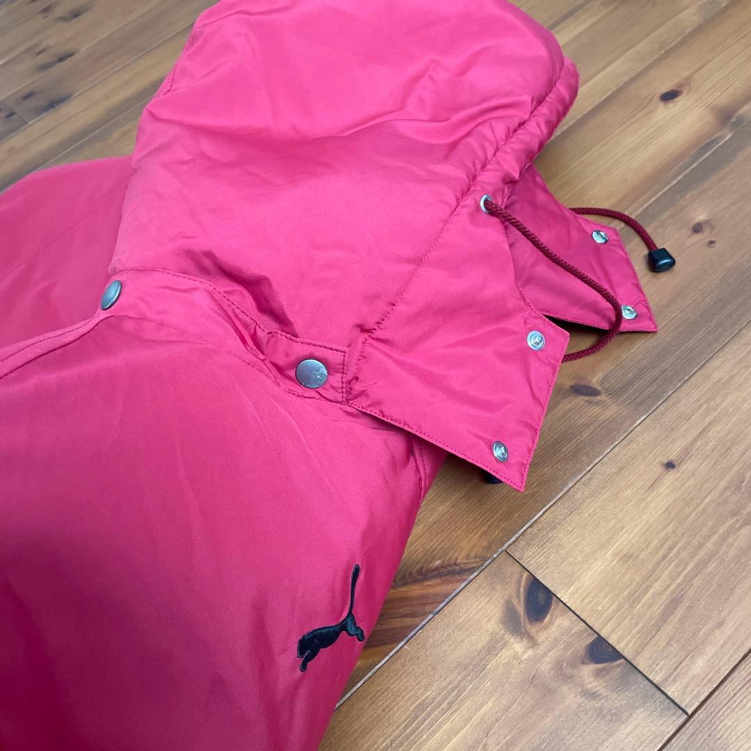 PUMA ベンチロングコート　レッド　サッカー　XL