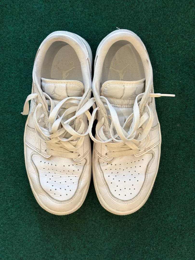 シューズ(男性用) AIR JORDAN1 GOLF LOW White Crocodile