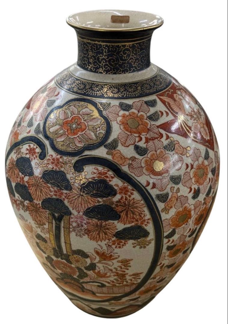 ☆希少☆ 古伊万里 色絵花瓶