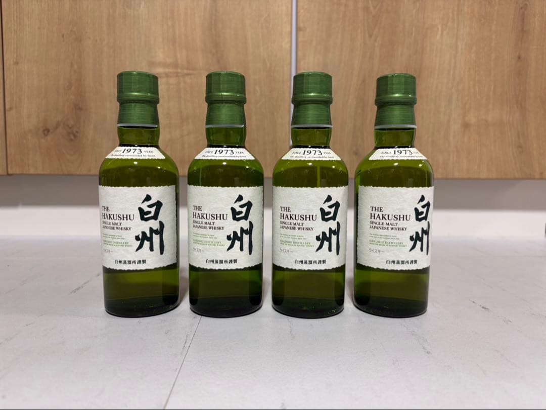 ひ*0様 白州　シングルモルトウイスキー　ミニボトル　180ml 4本