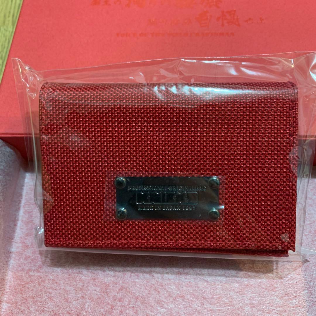 【 Knicksニックス 】バリスティック赤（財布、キーホルダー、名刺入）３点‼️