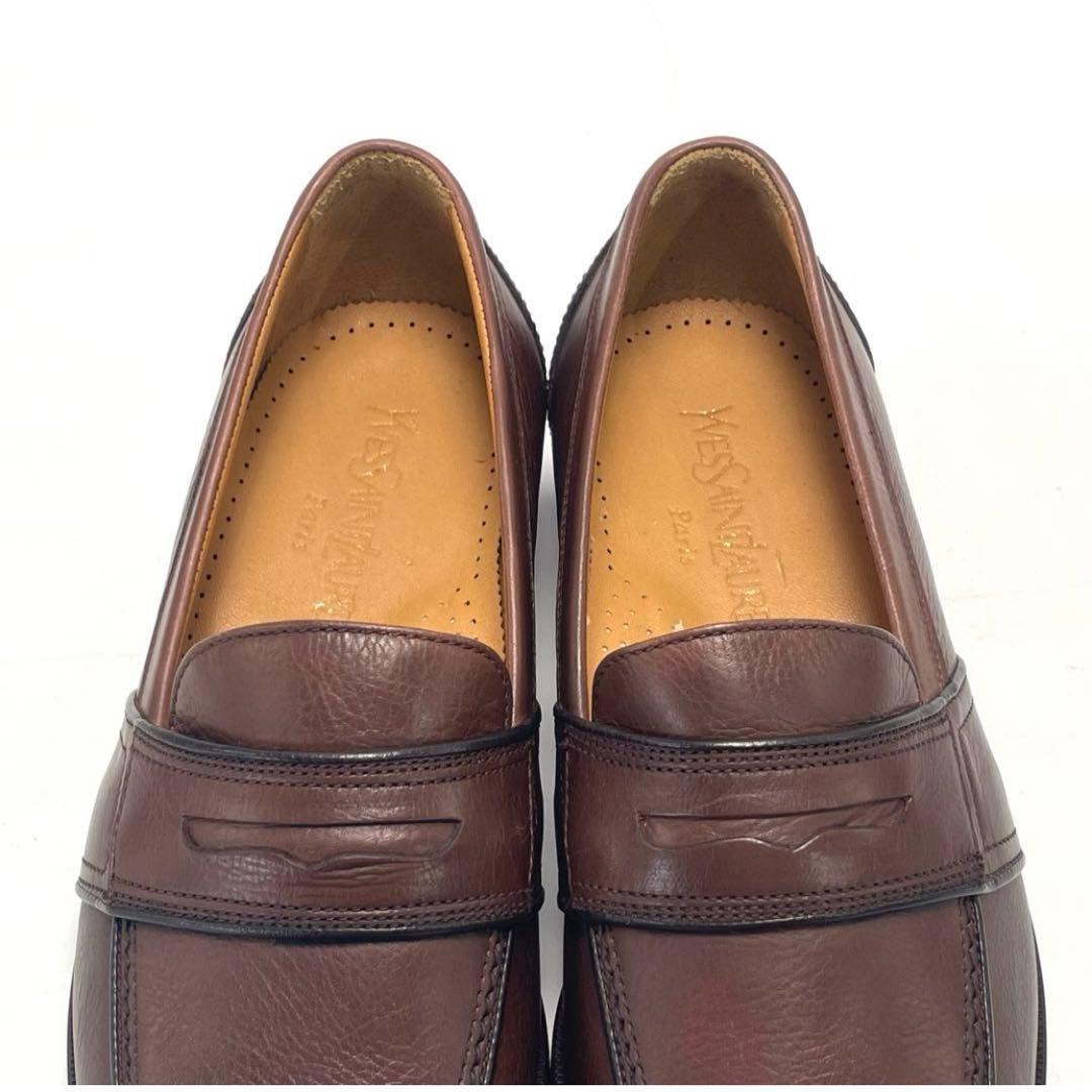 セール価格 YVES SAINT LAURENT ローファー ブラウン