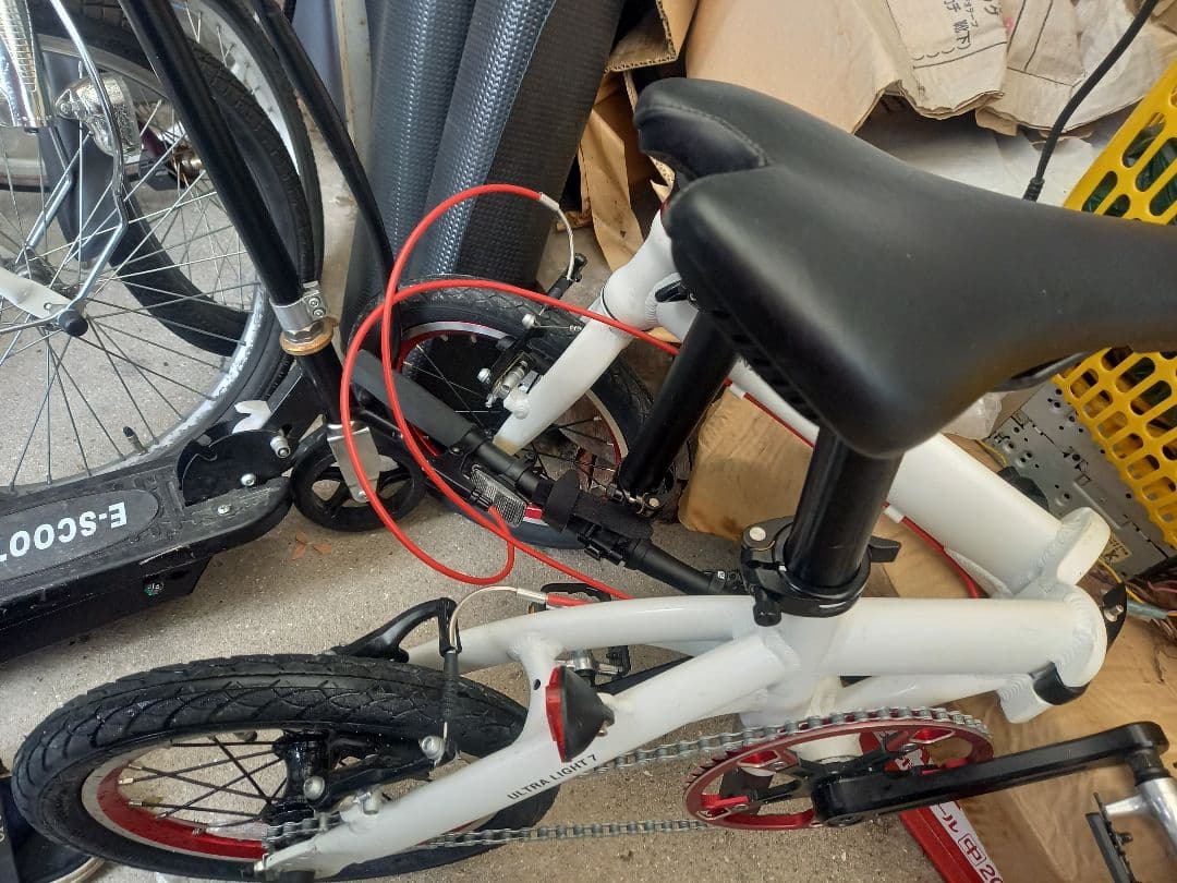 RENULT 折りたたみ自転車 ホワイト14インチ