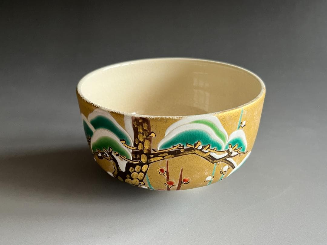 真葛香斎　雪晴茶碗　茶道具