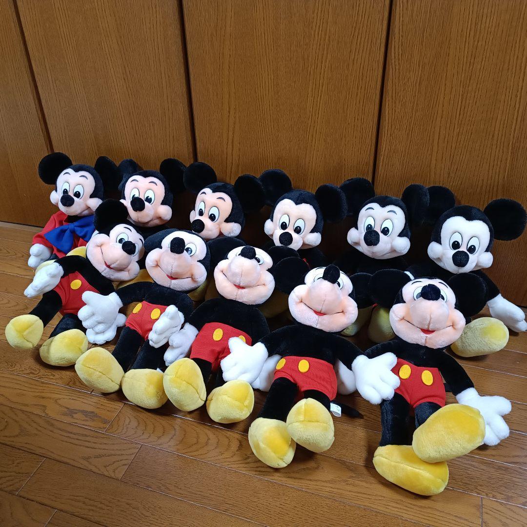 ミッキーマウス ぬいぐるみ まとめ売り レトロ