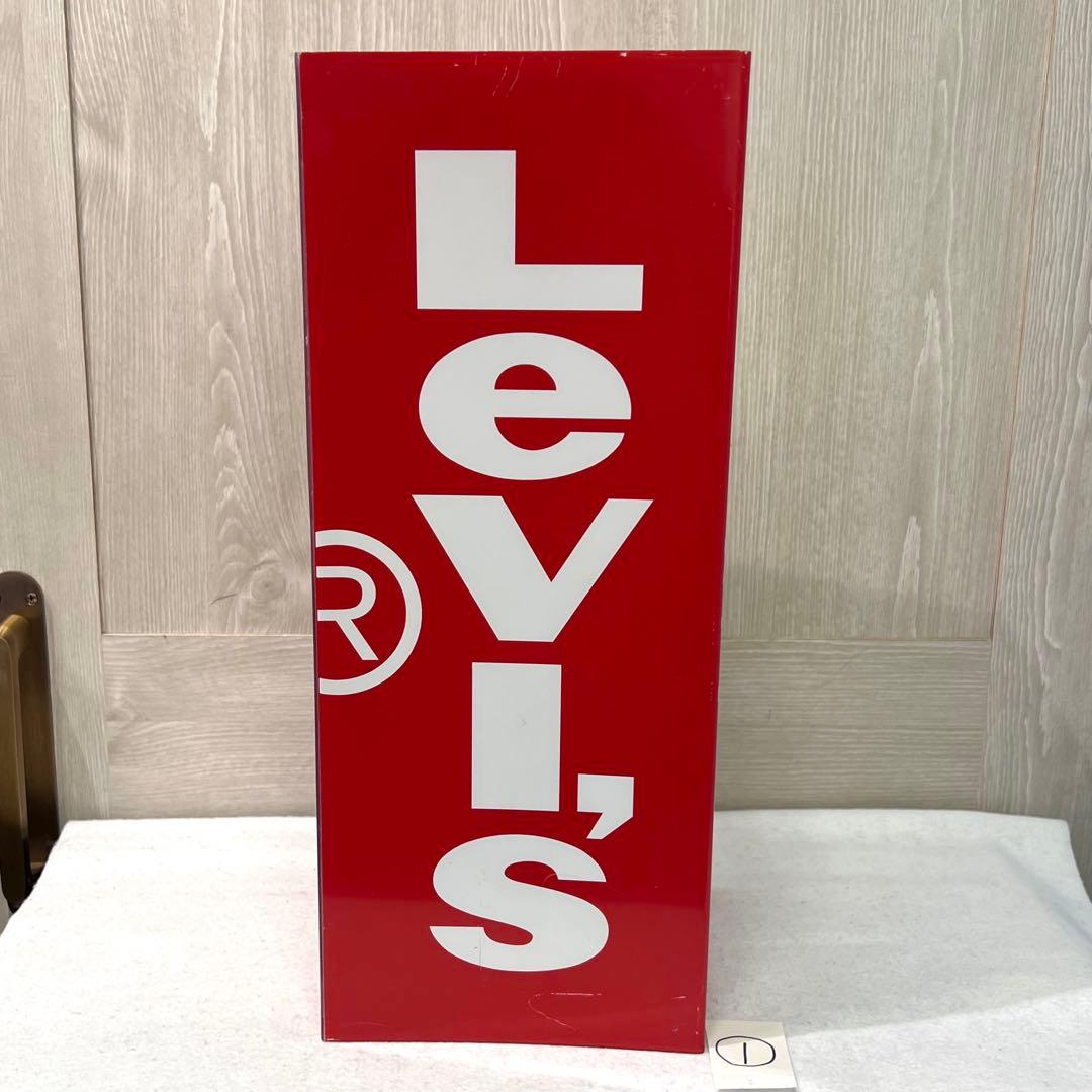 Levi's 赤いロゴディスプレイ サイン 看板 レア リーバイス 非売品