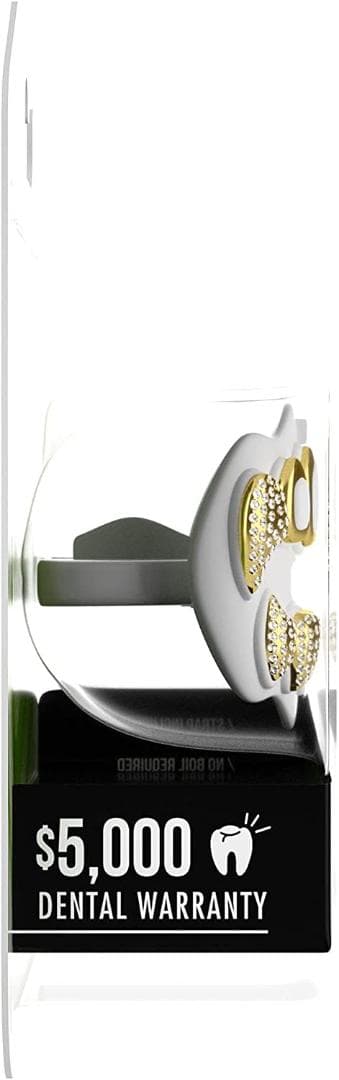 【特価】Loudmouth3Dクローム グリルズブリン ホワイト／ゴールド