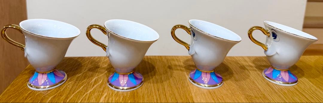 美品 ディズニーリゾート　美女と野獣　ポット婦人　ティーセット7点セット