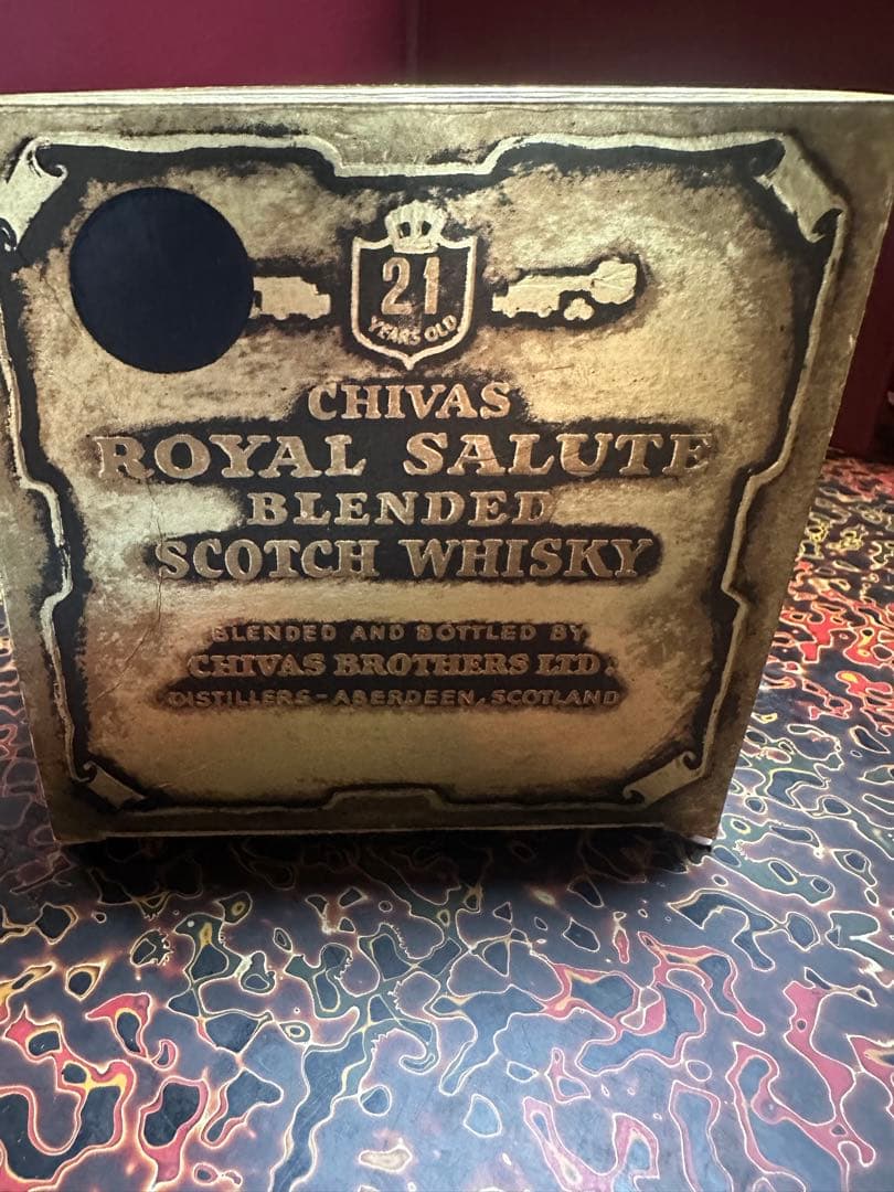  Salute 21年 ブレンデッドスコッチウイスキー　ブルー陶器