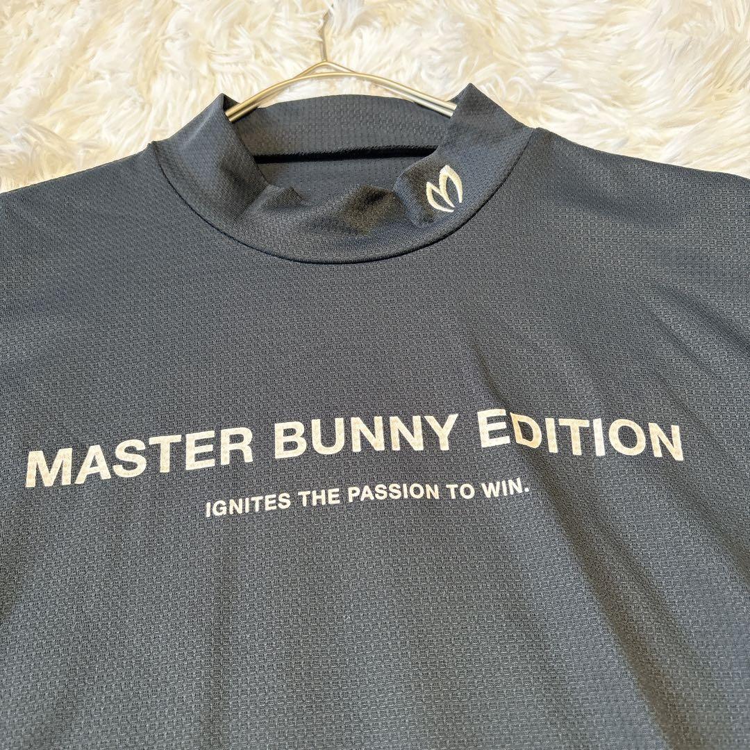 【新品】マスターバニーエディション 半袖 ハイネックシャツ メッシュ 黒 ロゴ