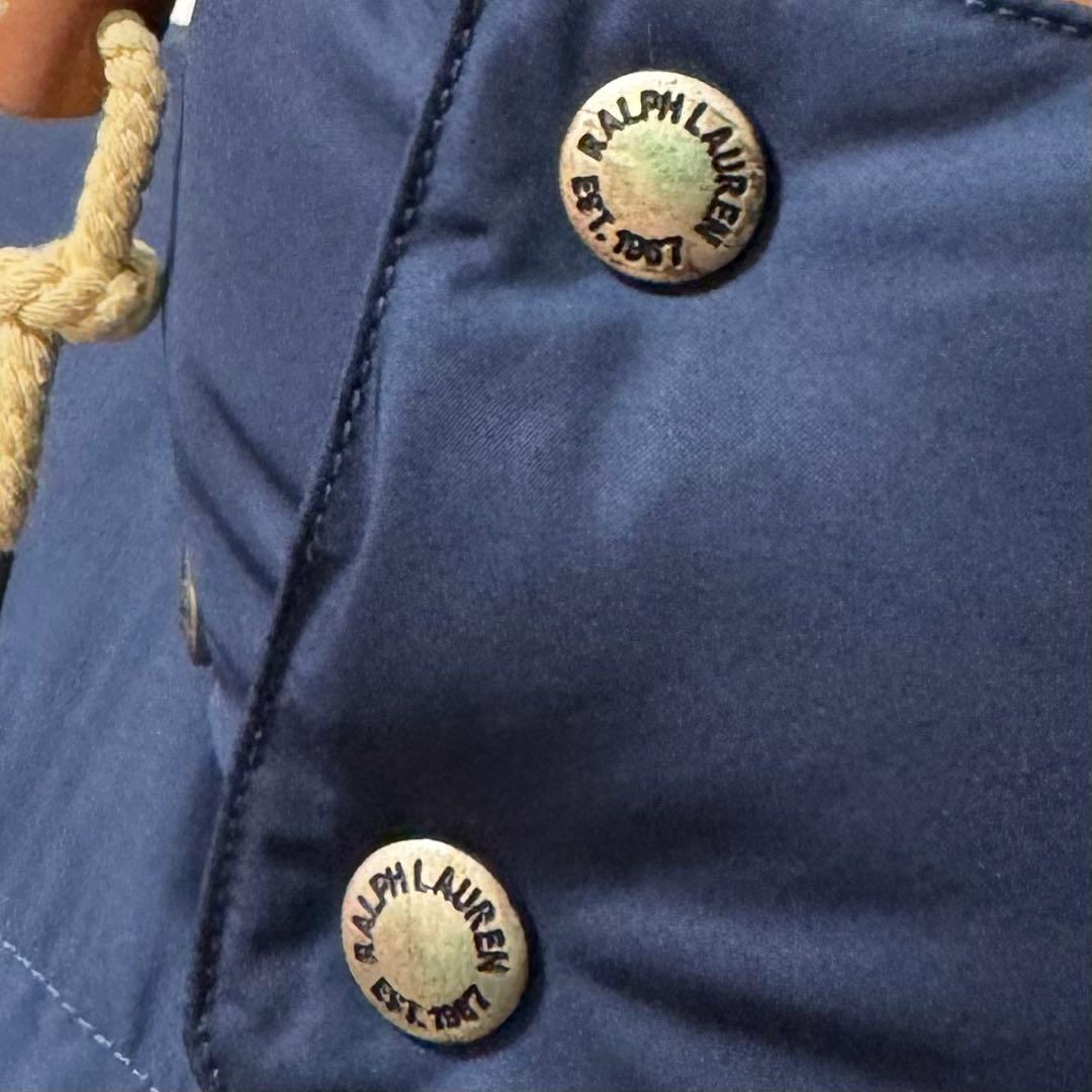 【新品同様】サイズL ポロ　ラルフローレン　ダウンベスト ネイビー　ポニー