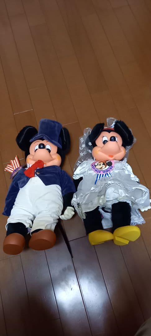ミッキーミニーヴィンテージぬいぐるみ