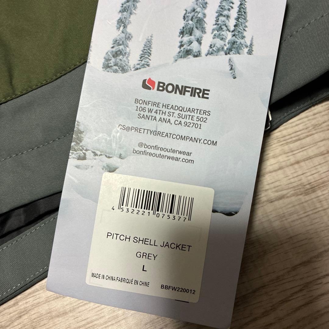 定価3.9万 ボンファイアスノーボード PITCH SHELL JACKET L