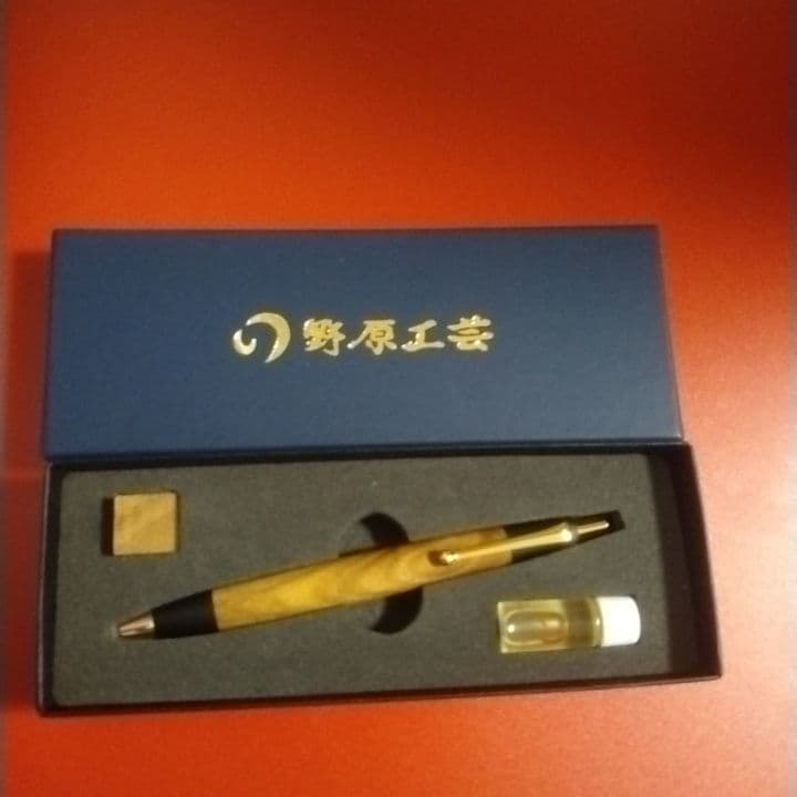 格安！野原工芸 エンジュ ボールペン 本体　本店限定　旧型玉クリップ