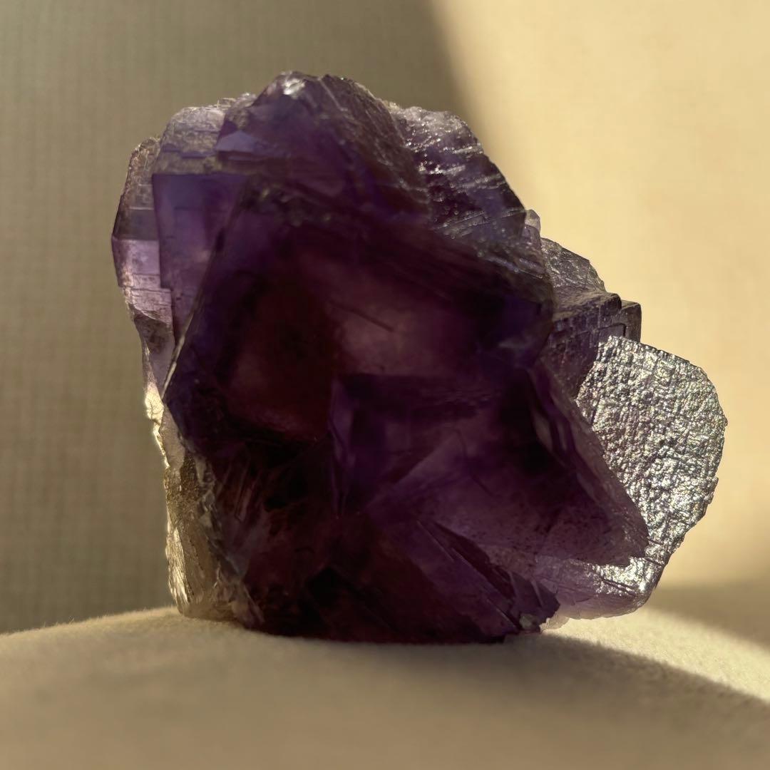 ウ*ん様 パキスタン産　バイカラー　フローライト　パープル　ブルー　原石　鉱物標