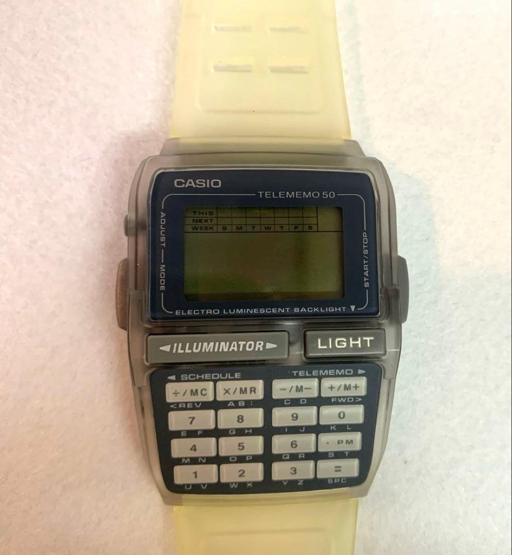 【新品未使用】カシオデータバンク CASIO DBC-63ミッキーデジタル腕時計