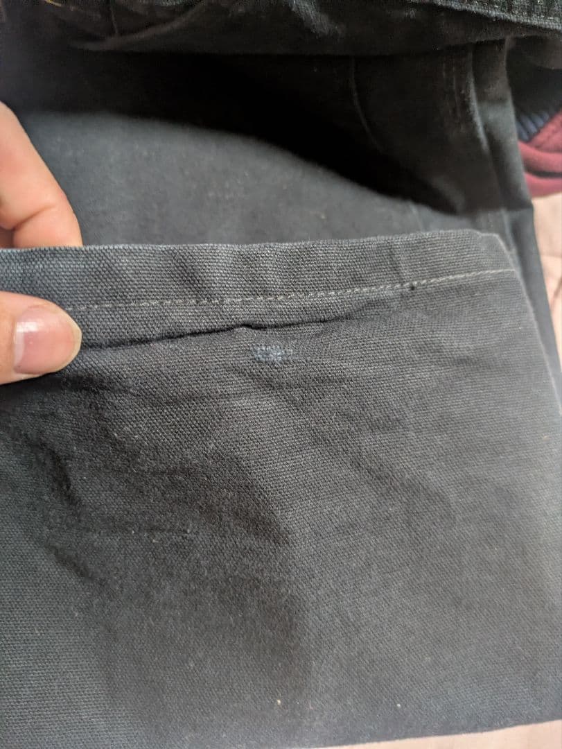 Carhartt 黒デニムオーバーオール 42×30