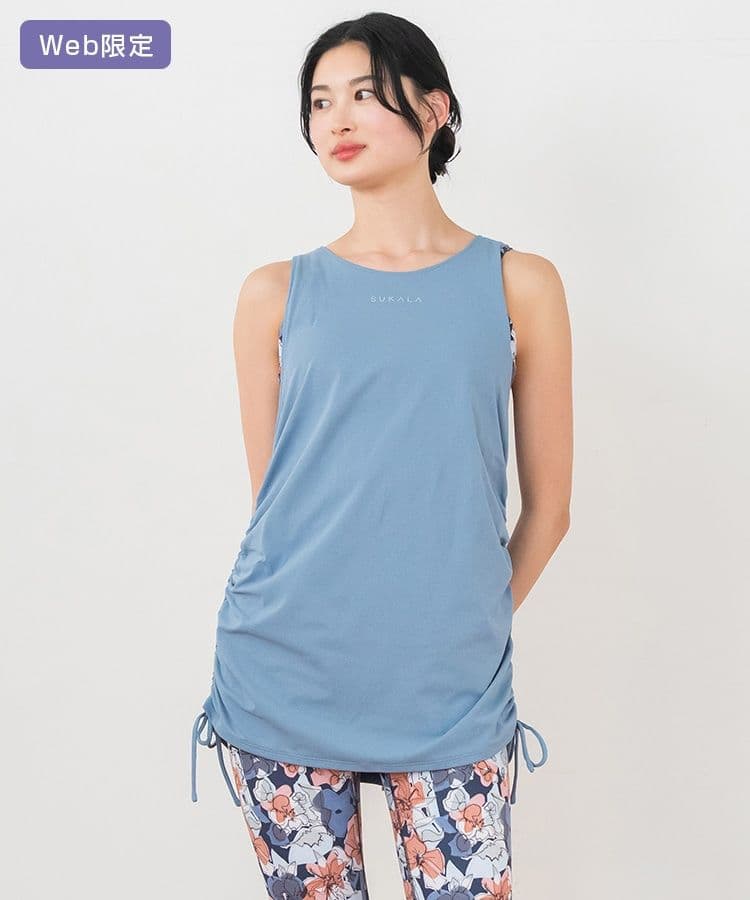 sukala ミックスフラワーセパレートタンクトップ