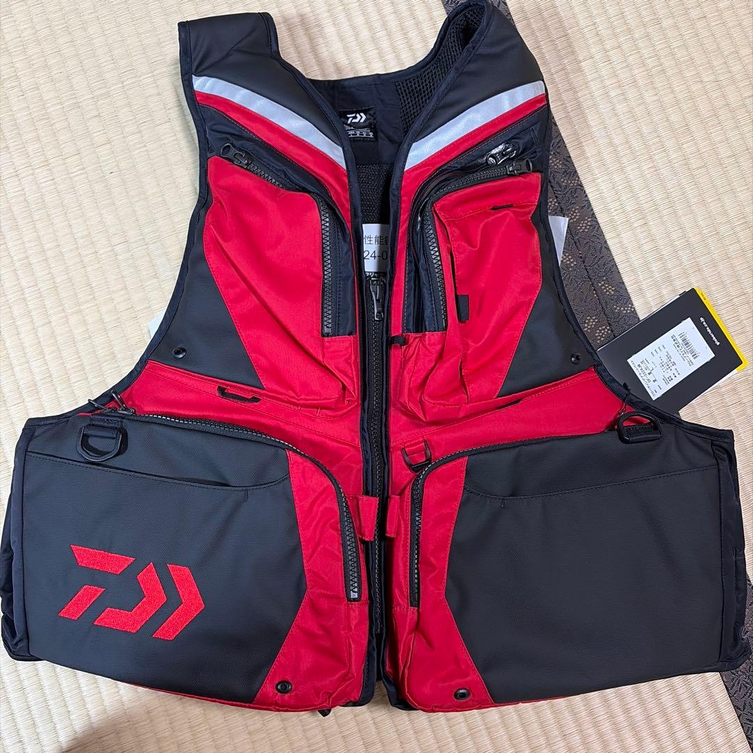 Daiwa DF-3324JM フローティングアラートベスト Lサイズ レッド