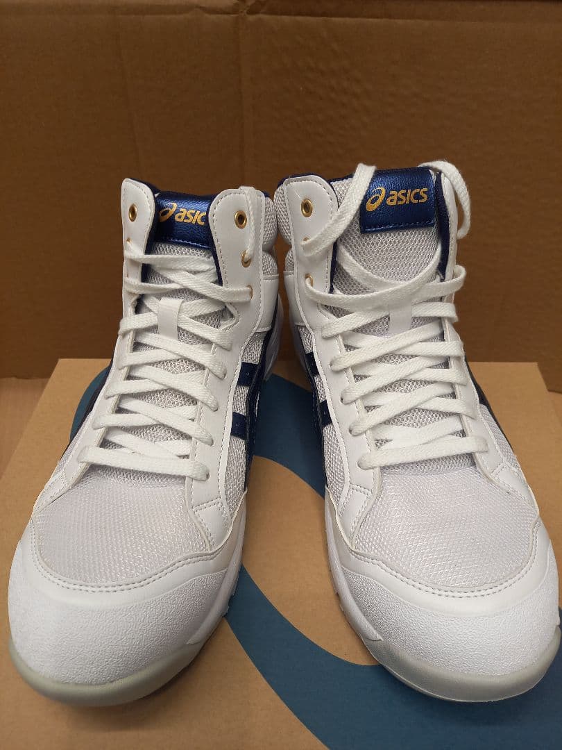 【新品】アシックス安全靴 CP218 ホワイト/ピーコート